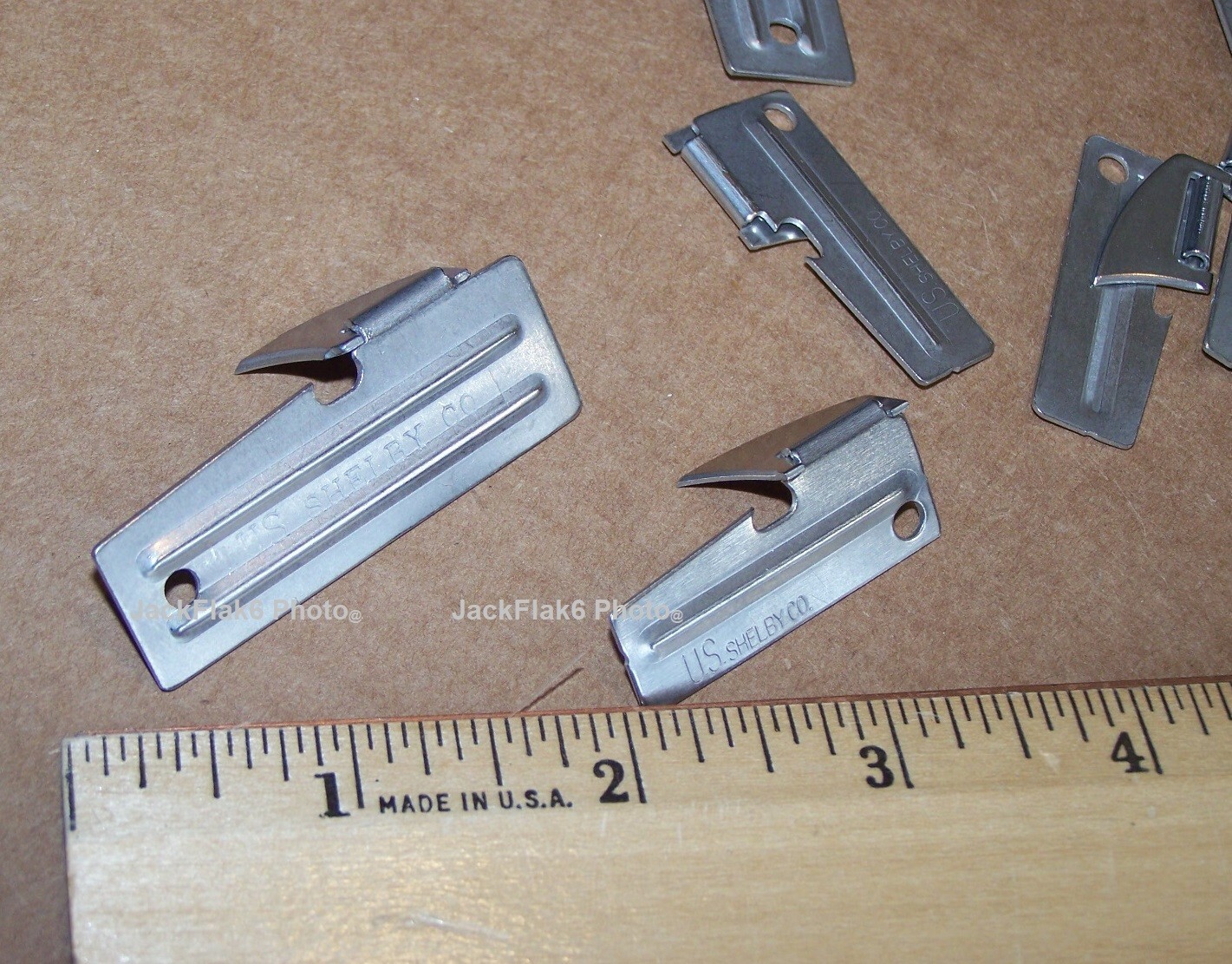 P38 & P51 Can Opener 10 Pack Shelby + Key Rings Mess Camping Survival Military