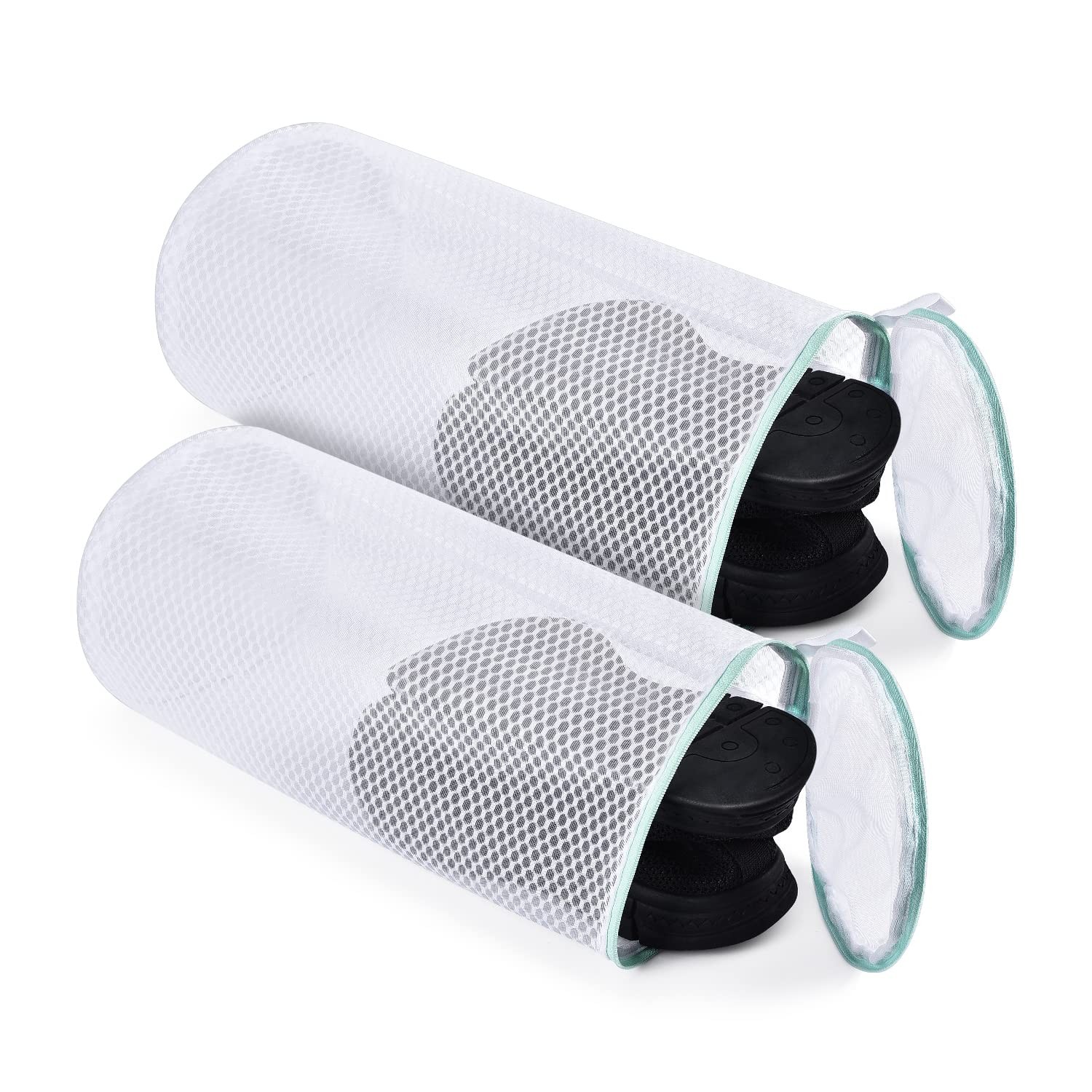 OTraki 2 Pack Shoe Washing Machine Bag Large Laundry 7 x 15 inch, White