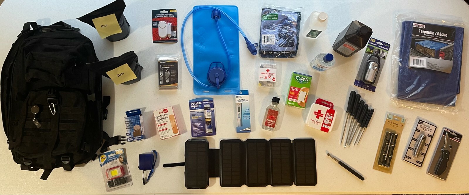 Emergency Survival Kit Backpack, Survival backpack with Food, Survival Needs