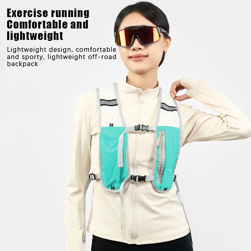 For Biking Running Storage Vest Lightweight Running Vest Reflective Chest Pack