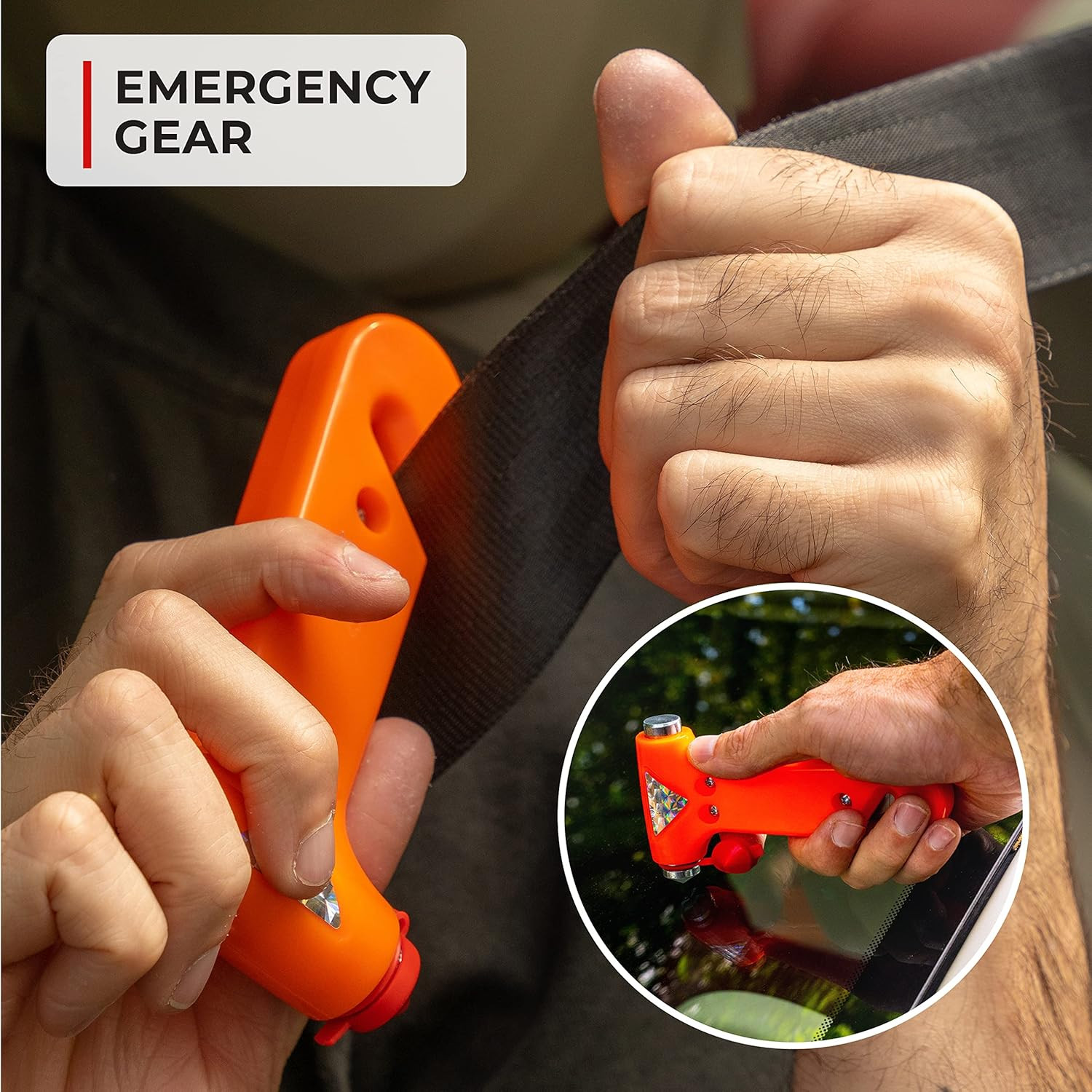 Emergency Car Kit – 104-Piece Set, Red Canvas Bag – Survival Gear & Vehicle Esse