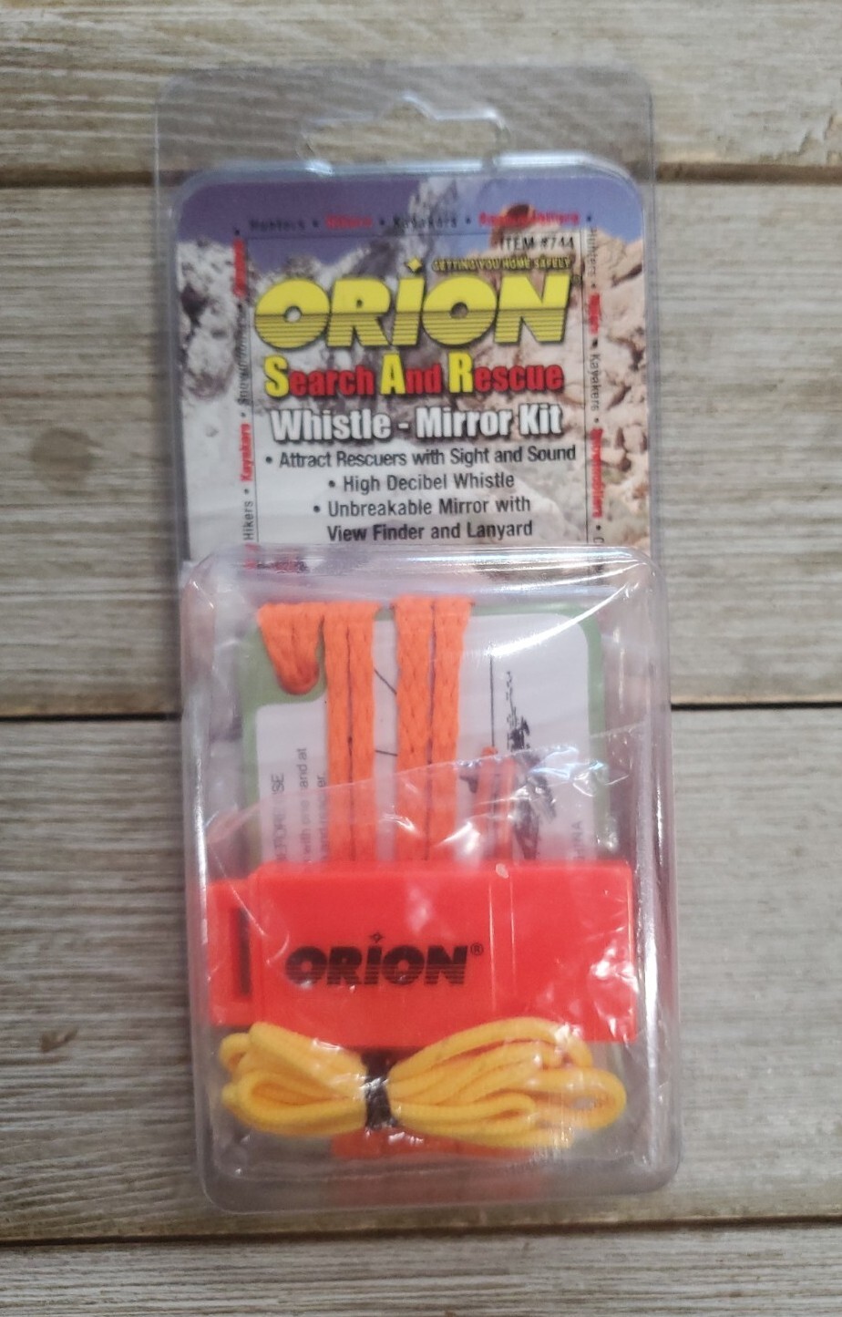 New Orion Search And Rescue Whistle-Mirror Kit