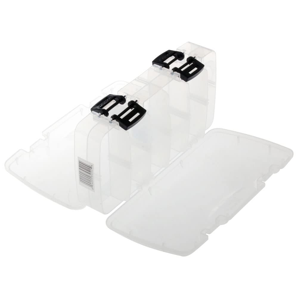 Plano 3450-23 Double-Sided Tackle Box, One Size (Pack of 1), Transparent