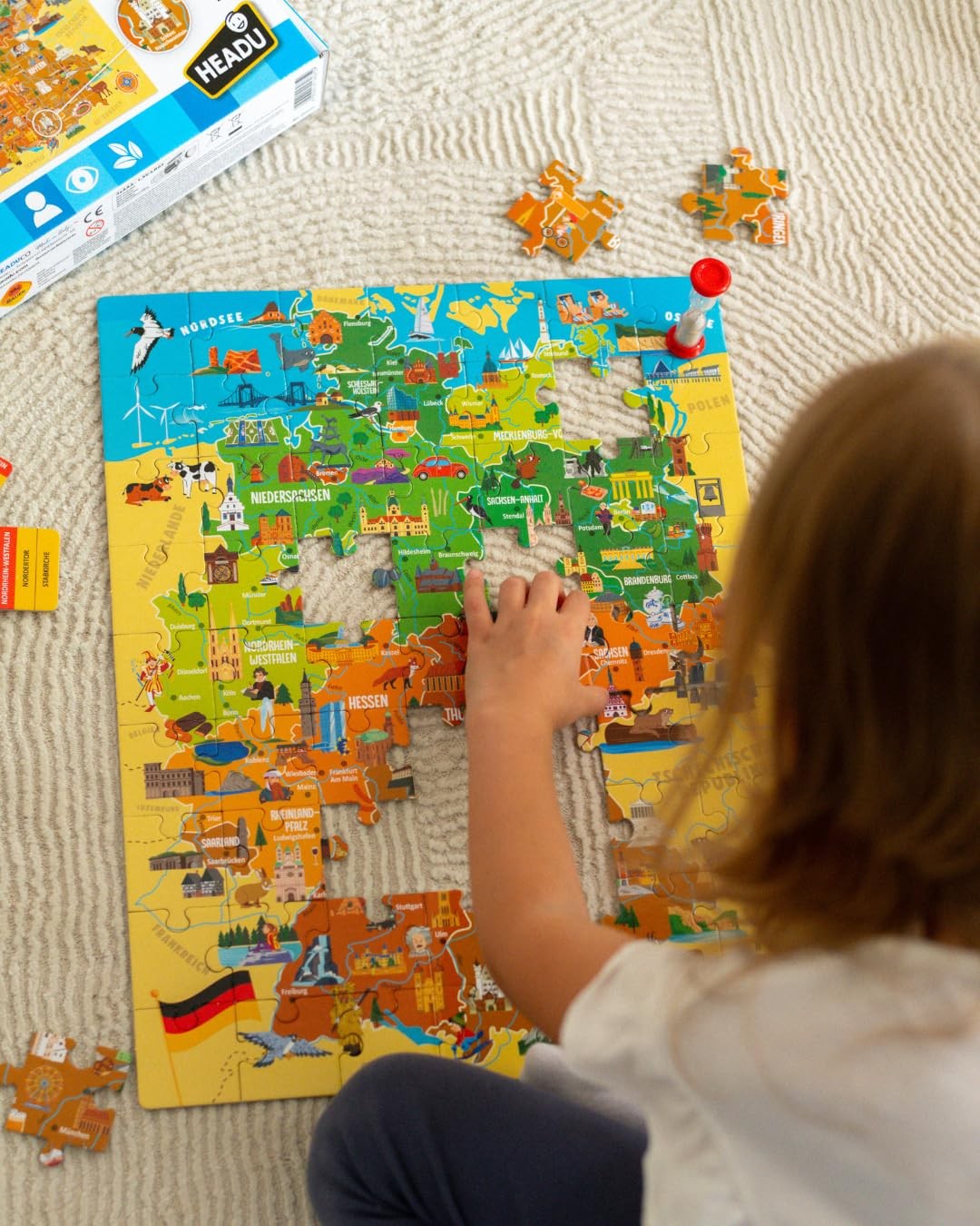 Discover Germany Exciting Geography Board Game with Magic UV Bag…