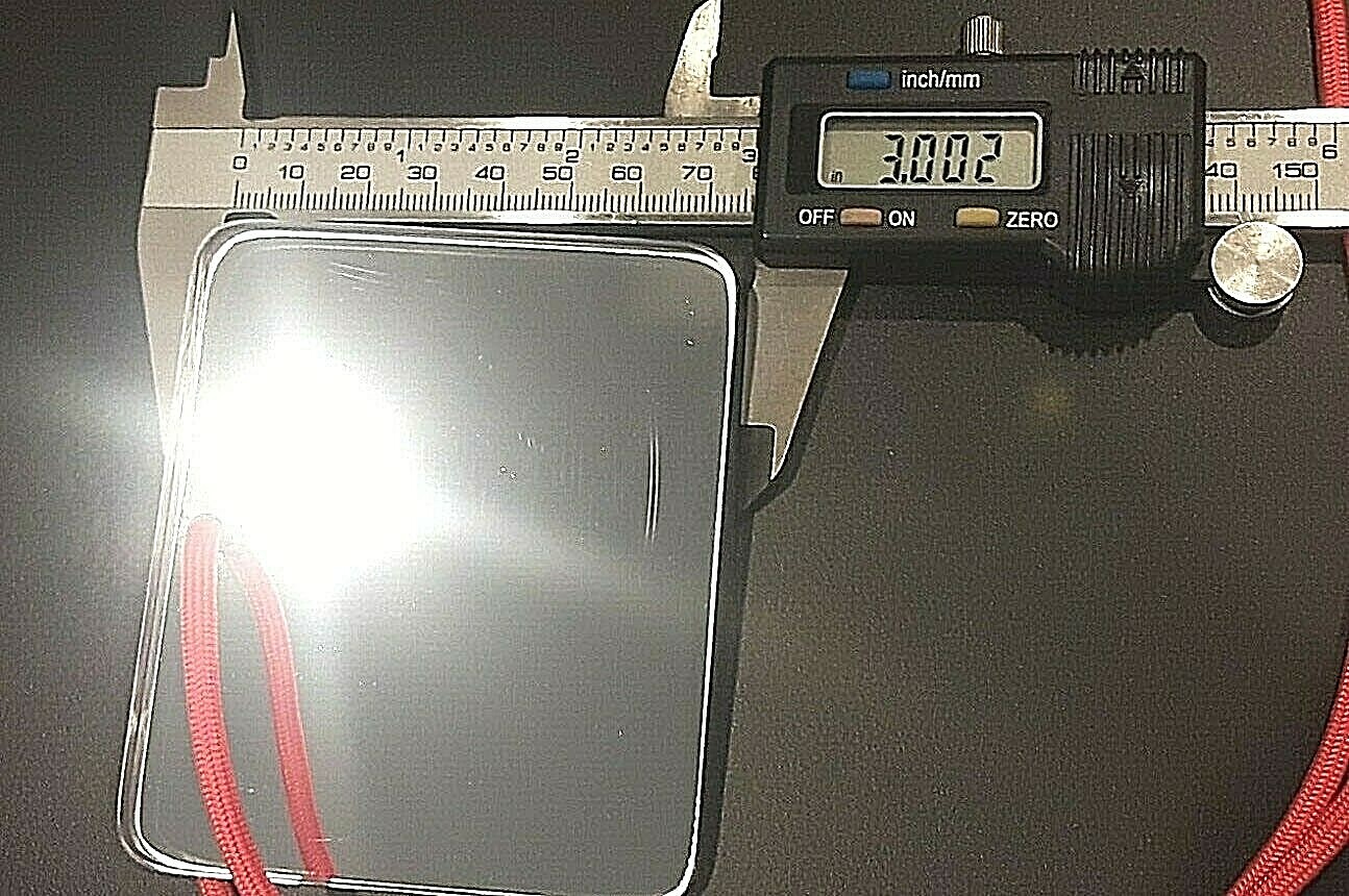 EMERGENCY SIGNAL MIRROR / COMPASS COMBO WITH CORD/MADE IN THE USA