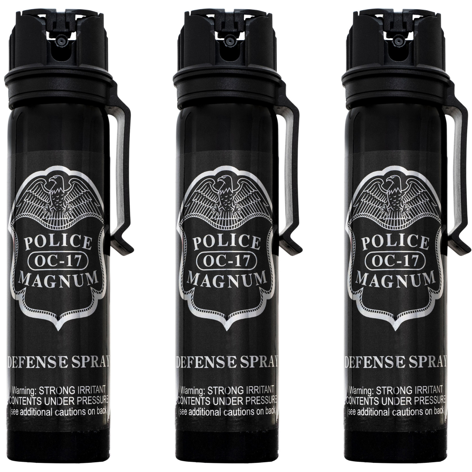 Police Magnum pepper spray self defense tactical security 3 Pack 5oz Flip Top