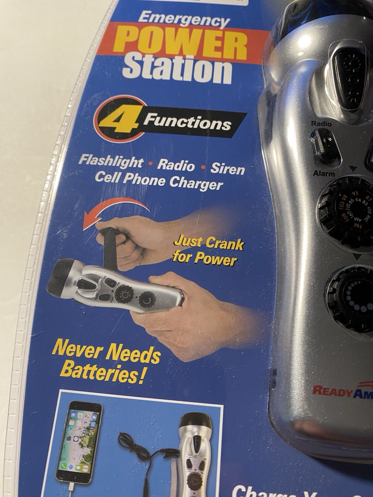 Ready America Emergency Power Station Flashlight Radio Phone Charger Lot Of 2.
