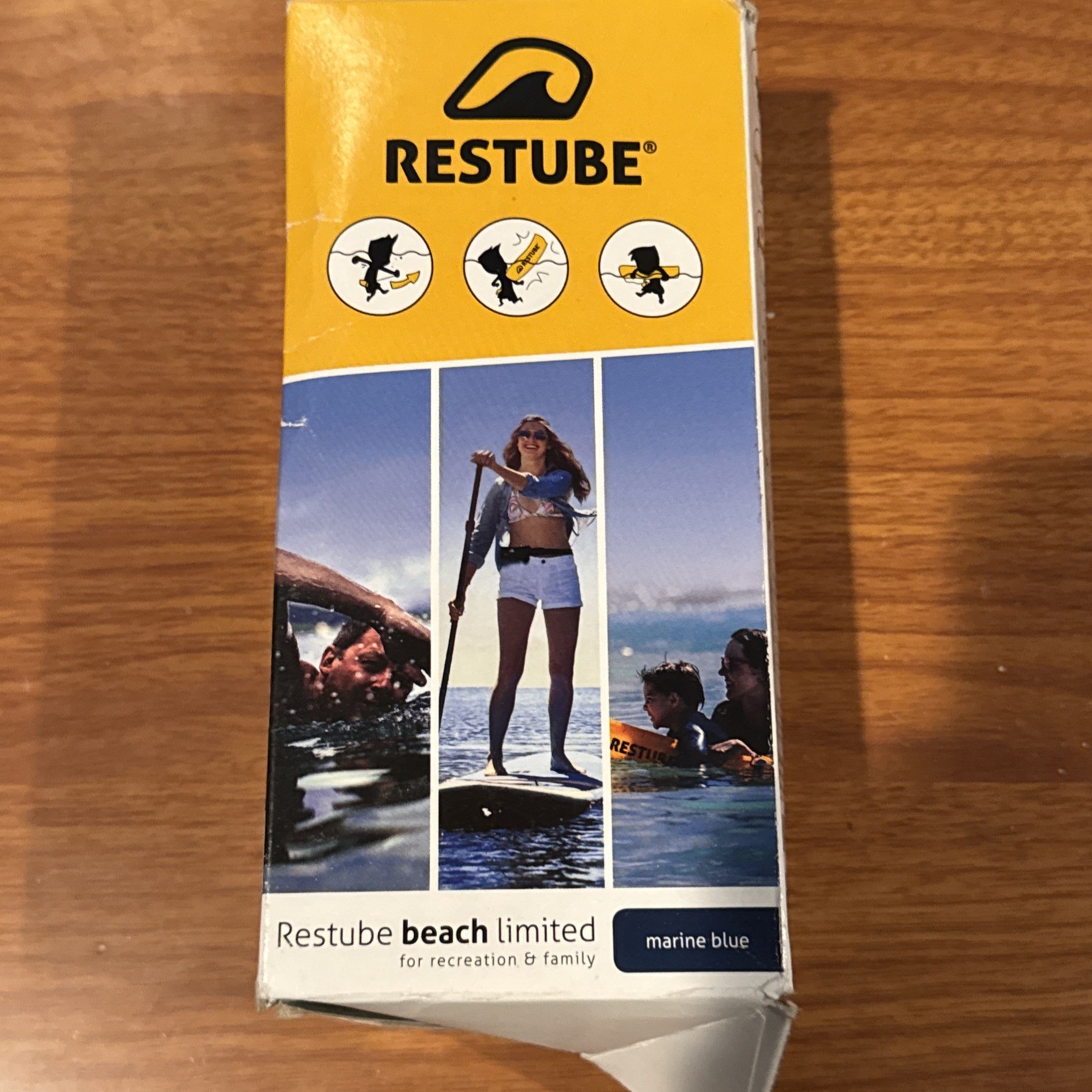Restube Beach Limited Inflatable Floating Buoy, Jet Black