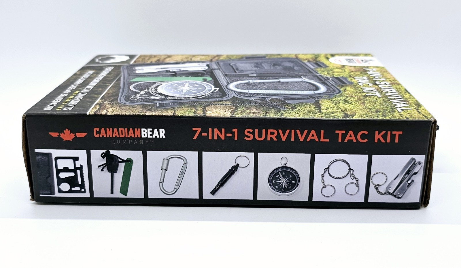 NEW Canadian Bear 7-in-1 Survival Tac Kit for Camping Backpacking Hiking Car