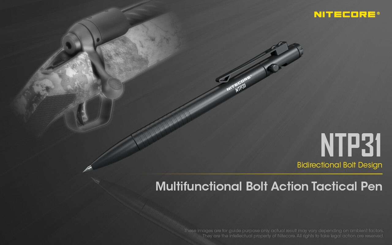 NITECORE NTP31 Bolt Action Aluminum Alloy Tactical Pen