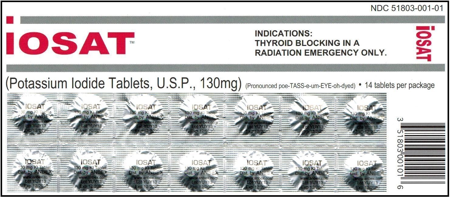 10 Pack iOSat Potassium Iodide/Radiation Blocking Tablets KI-Survival-Emergency