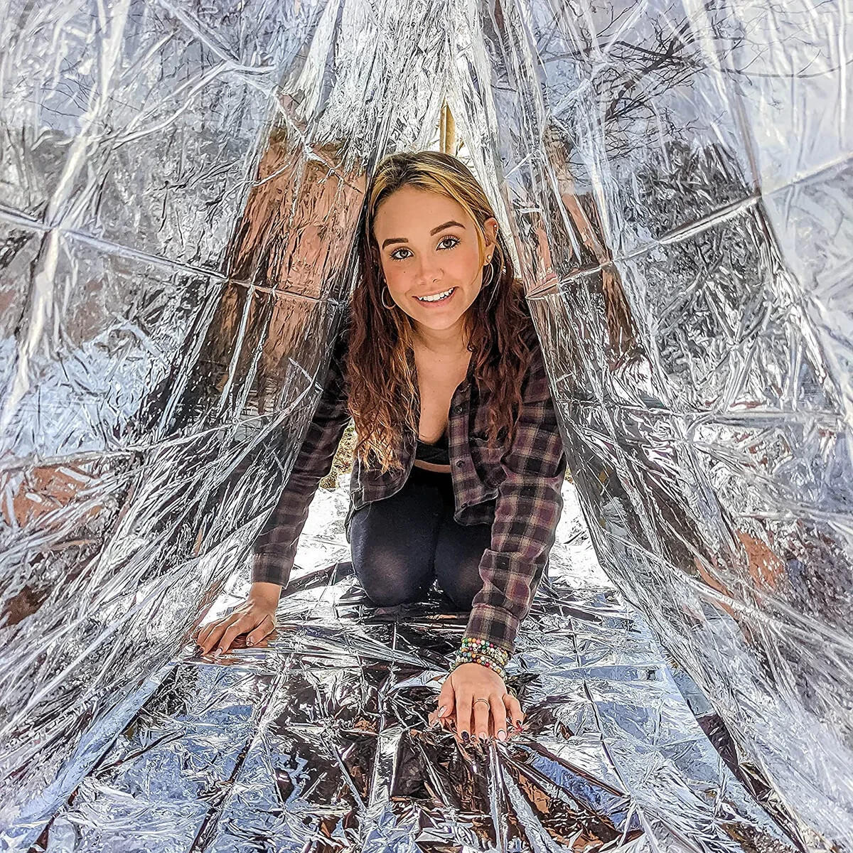 3 Pack First Aid Emergency Mylar Survival Thermal Camping Tent 95” x 61”