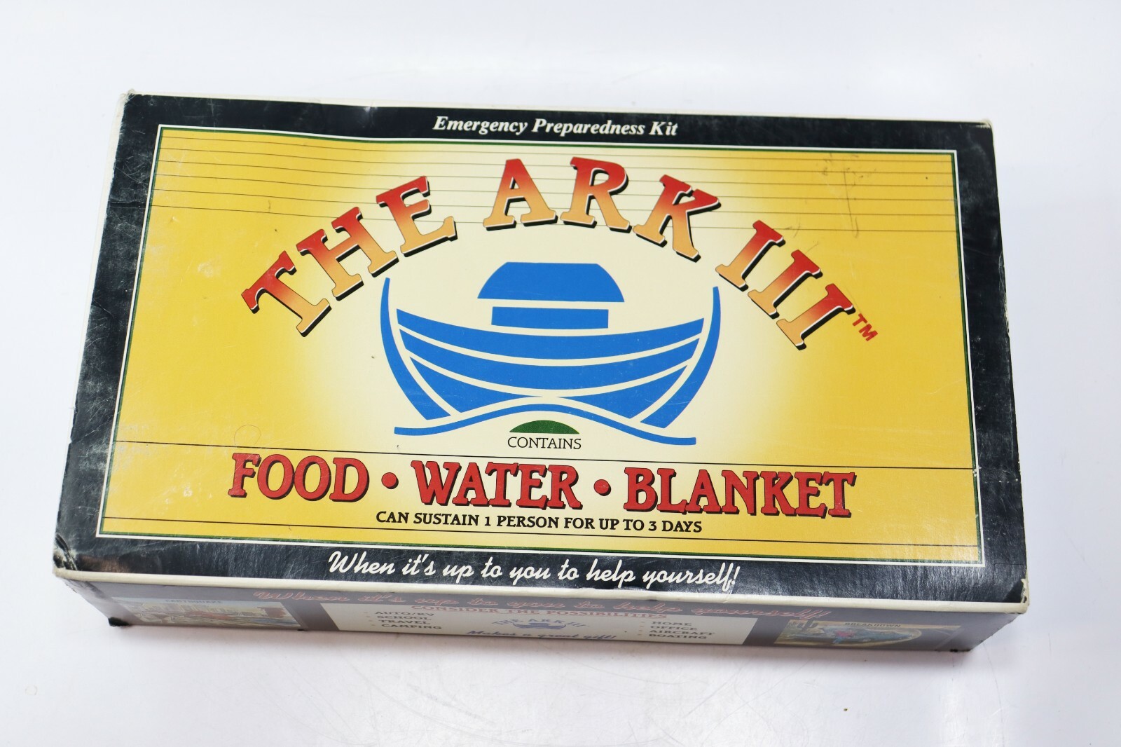 The Ark III Emergency Preparedness Kit Food Water Blanket 1 Person 3 Day READ