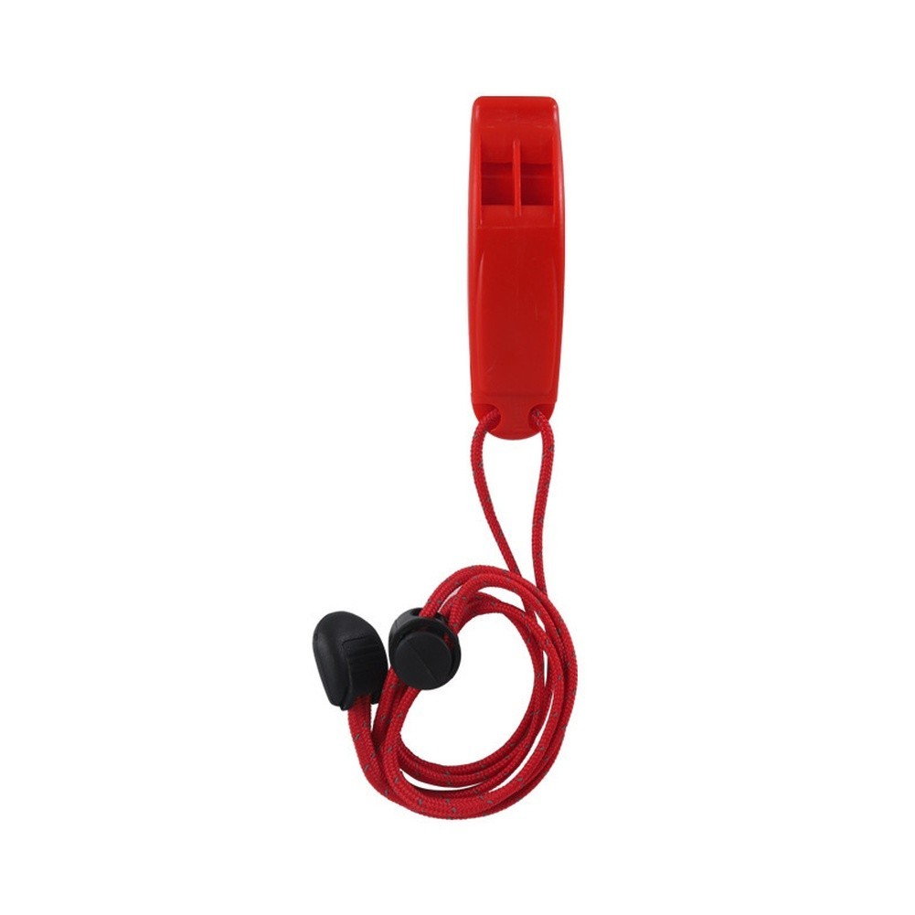 8PCS Lightweight Whistle Set with Reflective Lanyard for Hiking and Drills