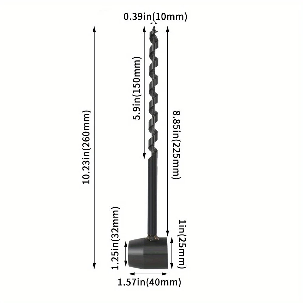 160mm Outdoor Survival Drill Auger Wrench Survival Gear Tool Sports Jungle Craft