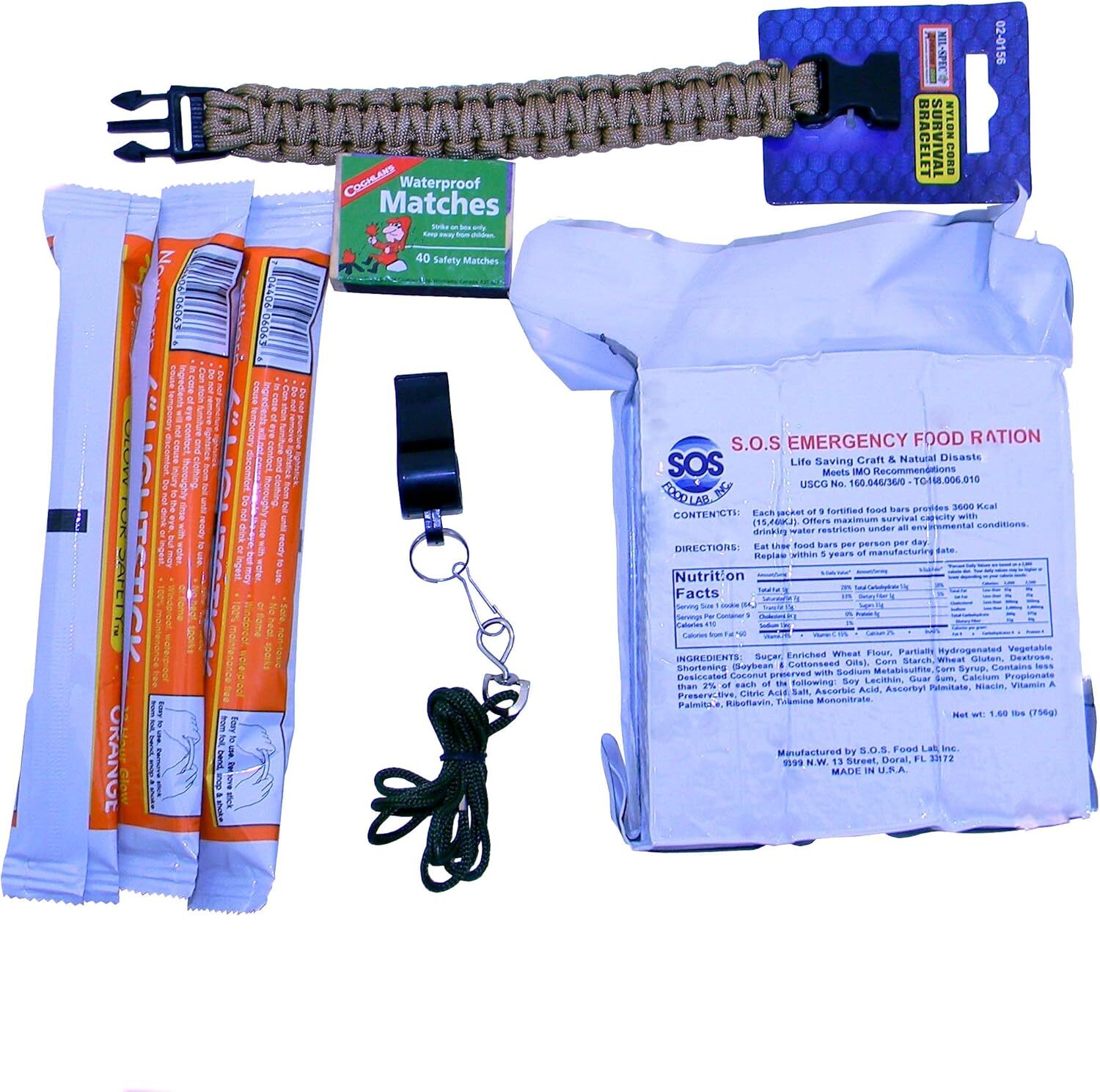 ZOMBIE 3-Day Survival Kit Food Water Lighting Tools Warmth First Aid Emergency
