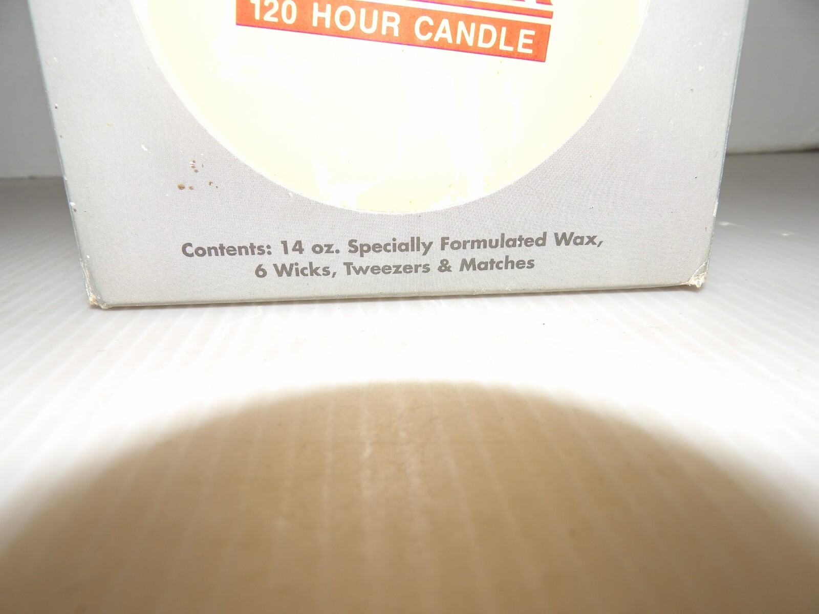New Nuwick 120 Hour Candle 14 Ounce Reusable Light Heat Cook Emergency IOB