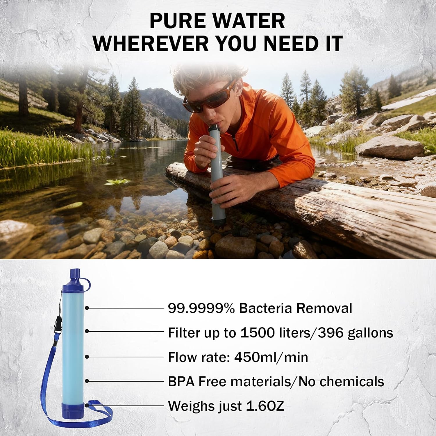 258PCS Survival Kit 25L Backpack Water Filter Tent First Aid Camping