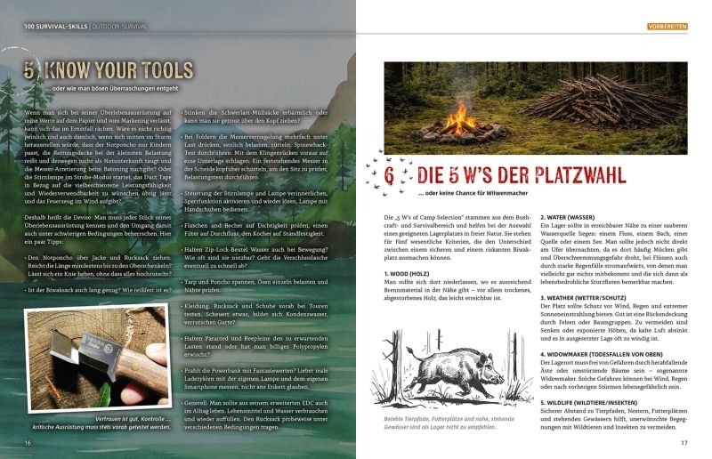 100 Survival-Skills – oder wie man in der Natur und im urbanen Raum überlebt NEU