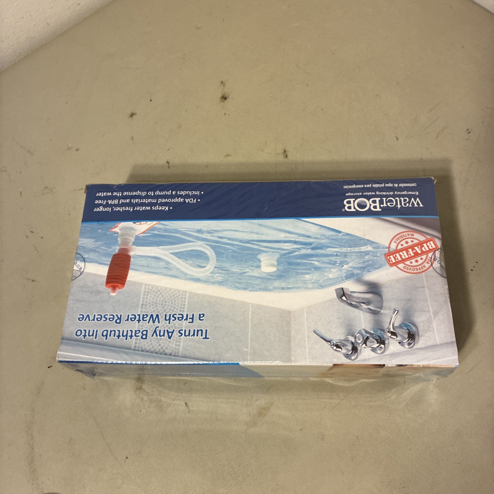 WaterBOB Bathtub Emergency Water Storage Container, Drinking Water Storage, 100g