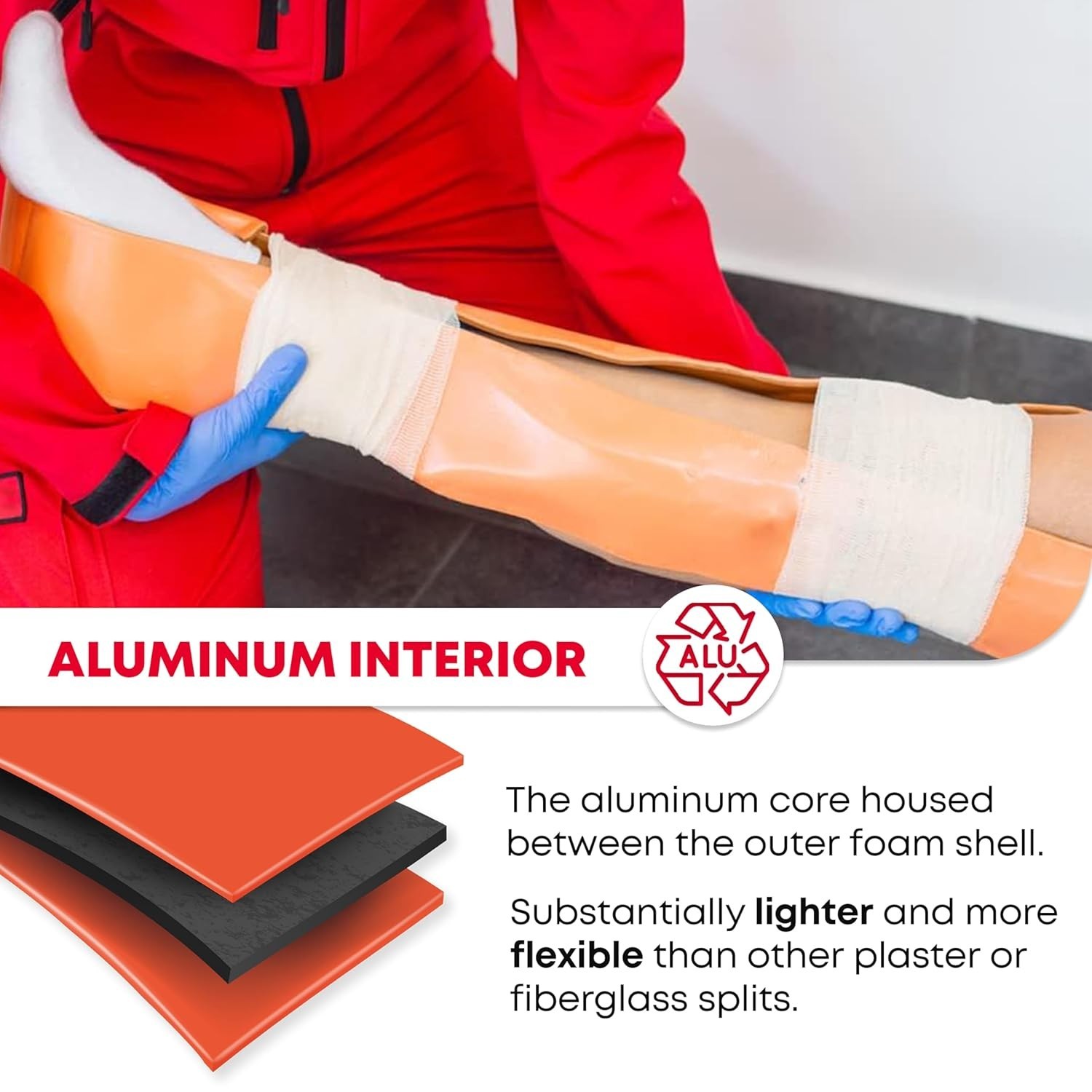 Universal Aluminum Splint, 24 Inch Rolled 1