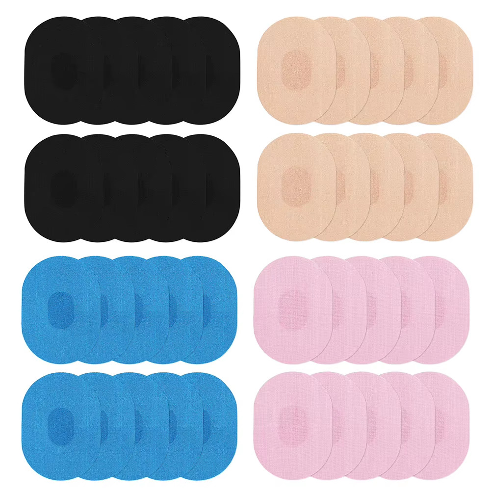 Sweatproof Fixed Patche 10Pcs Invisible Sensor Adhesive Patch Elastic Breathable