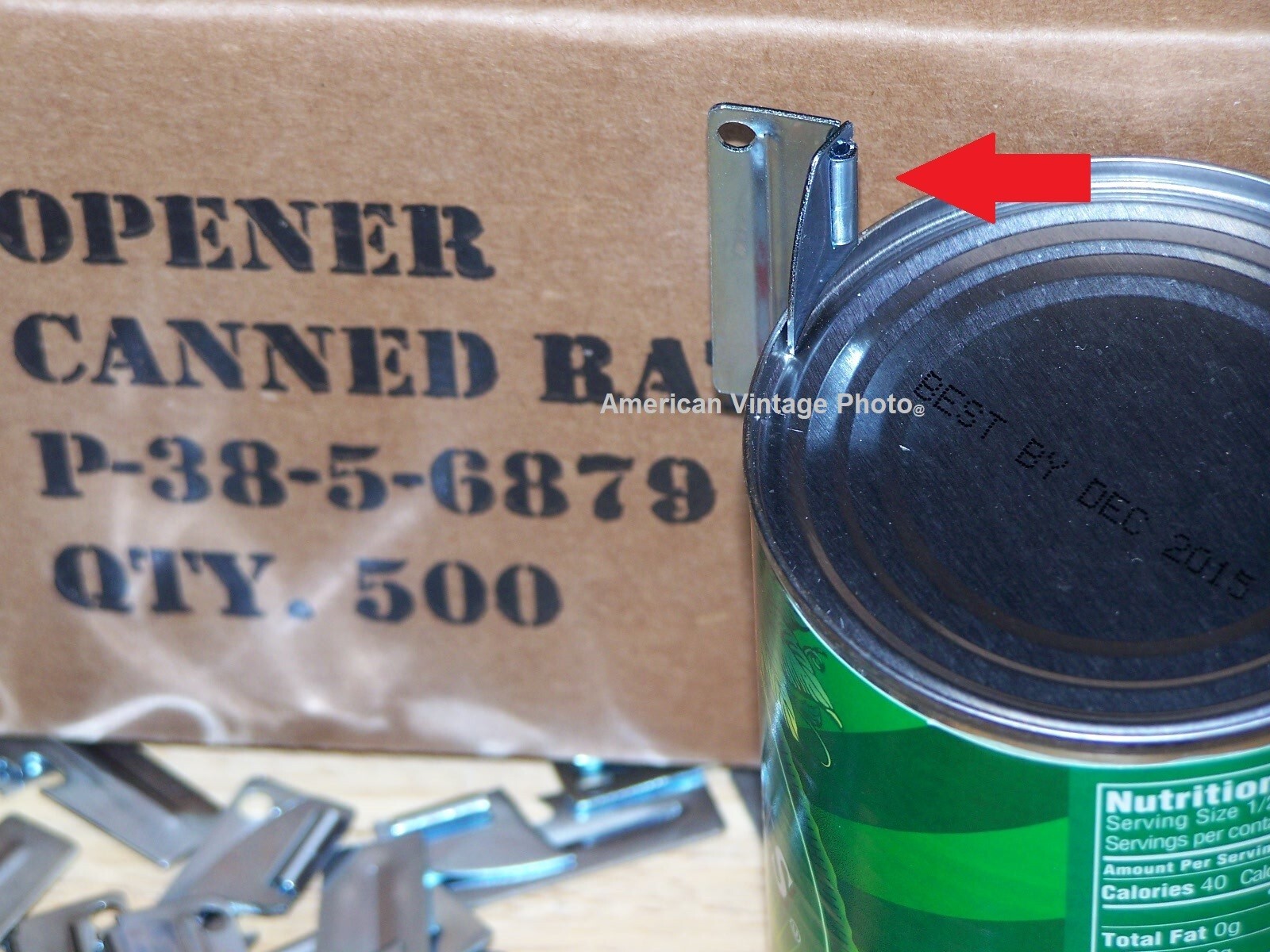 5 Pack Military Army P38 P-38 Can Opener Shelby Co USA for Camping Scout Hiking