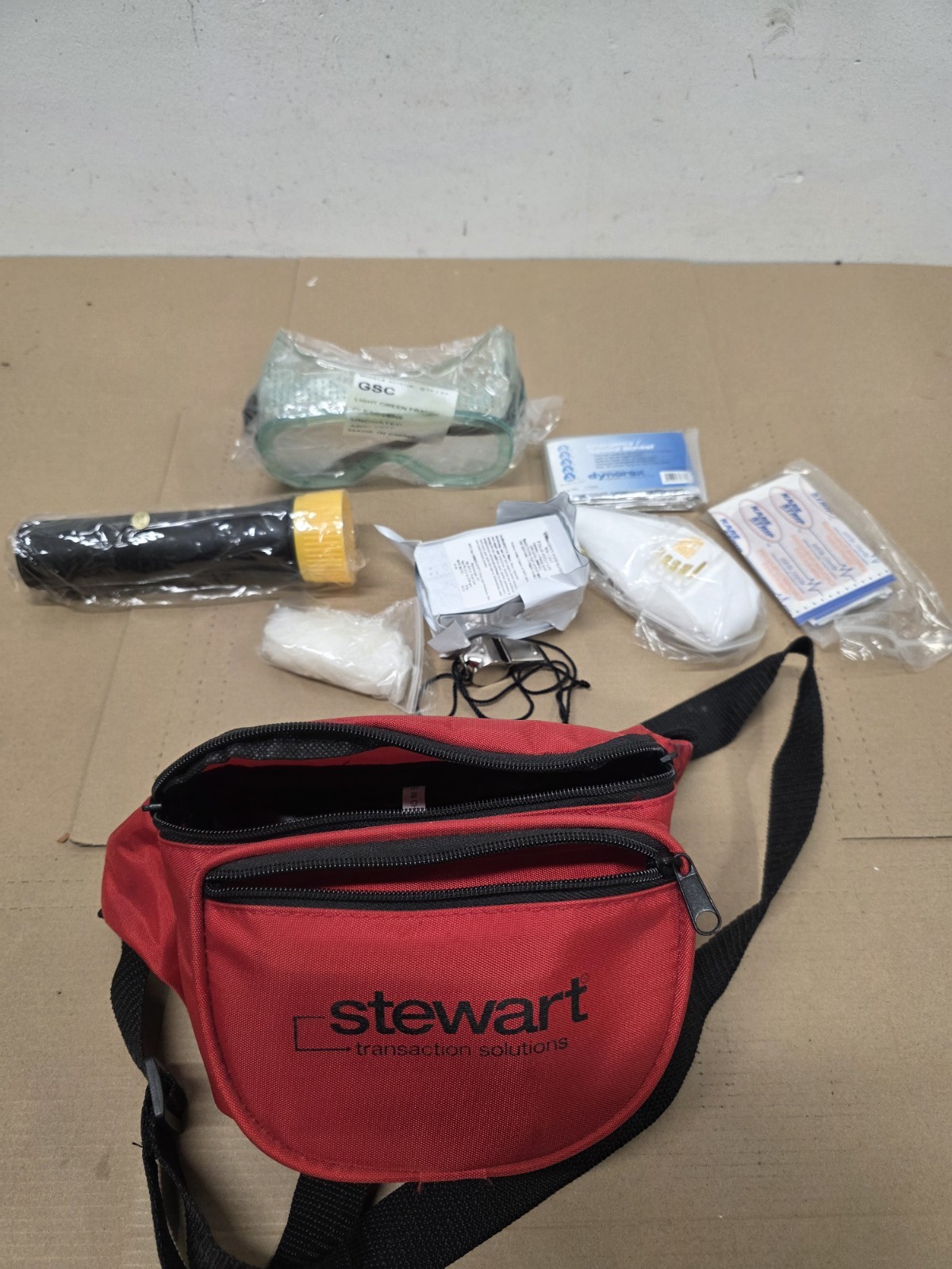 Roadside Emergency Survival Kit FirstAid, Mask, Flashlight, Blanket, Candles
