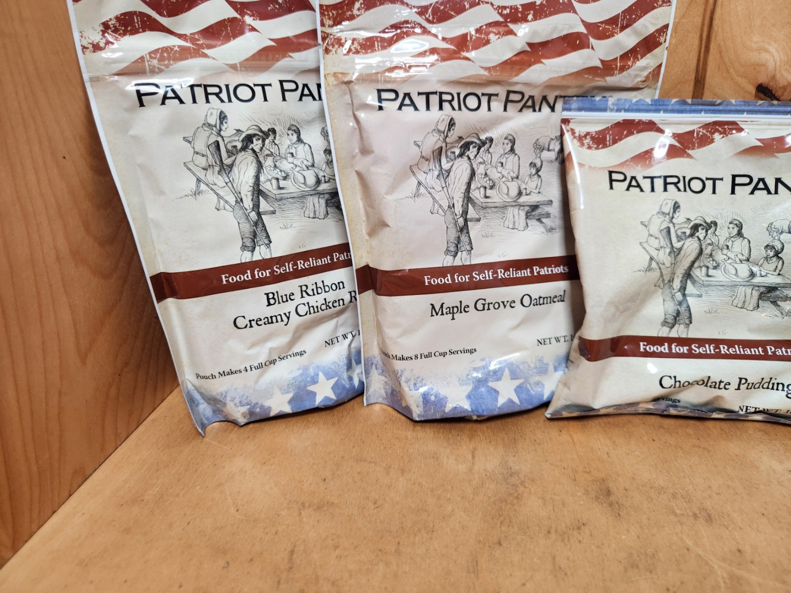 Set of 5 Patriot Pantry Emergency Food Stores