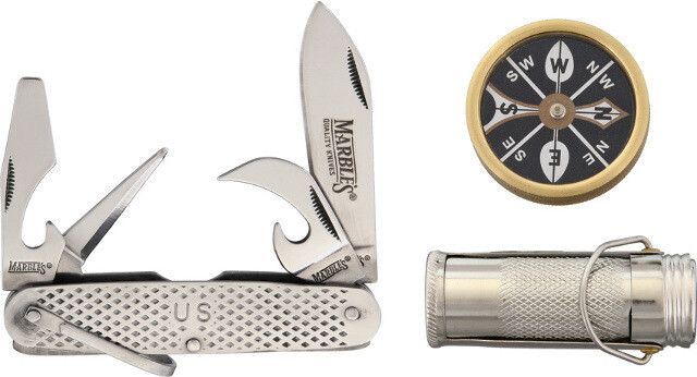 Marbles Knife New Wilderness Life Savers Set MR387