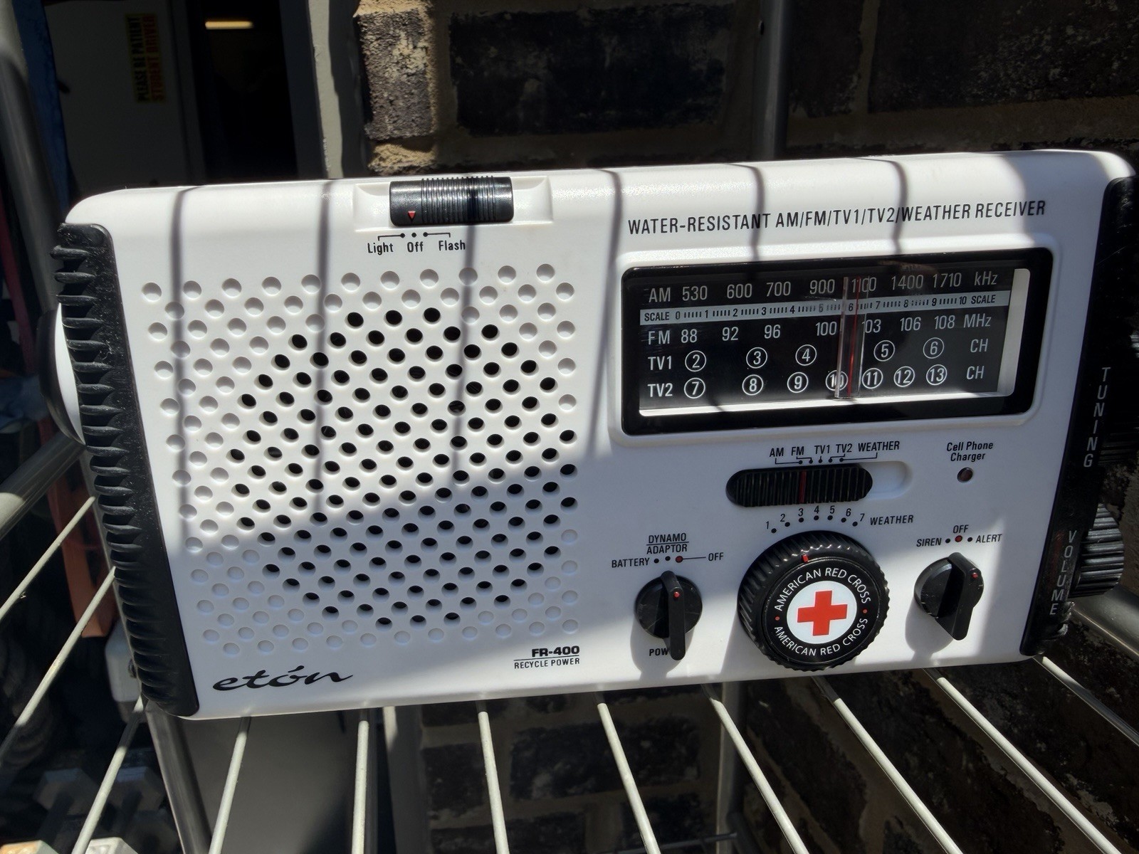 Eton FR-300 Crank Wind-Up Emergency AM/FM Radio American Red Cross Weather