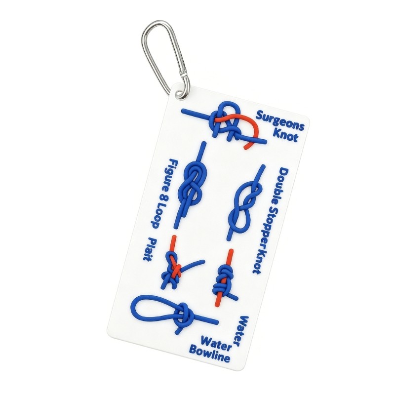 Waterproof Knot Tying Guide Cards Rope Learning Knot Tying Training Board