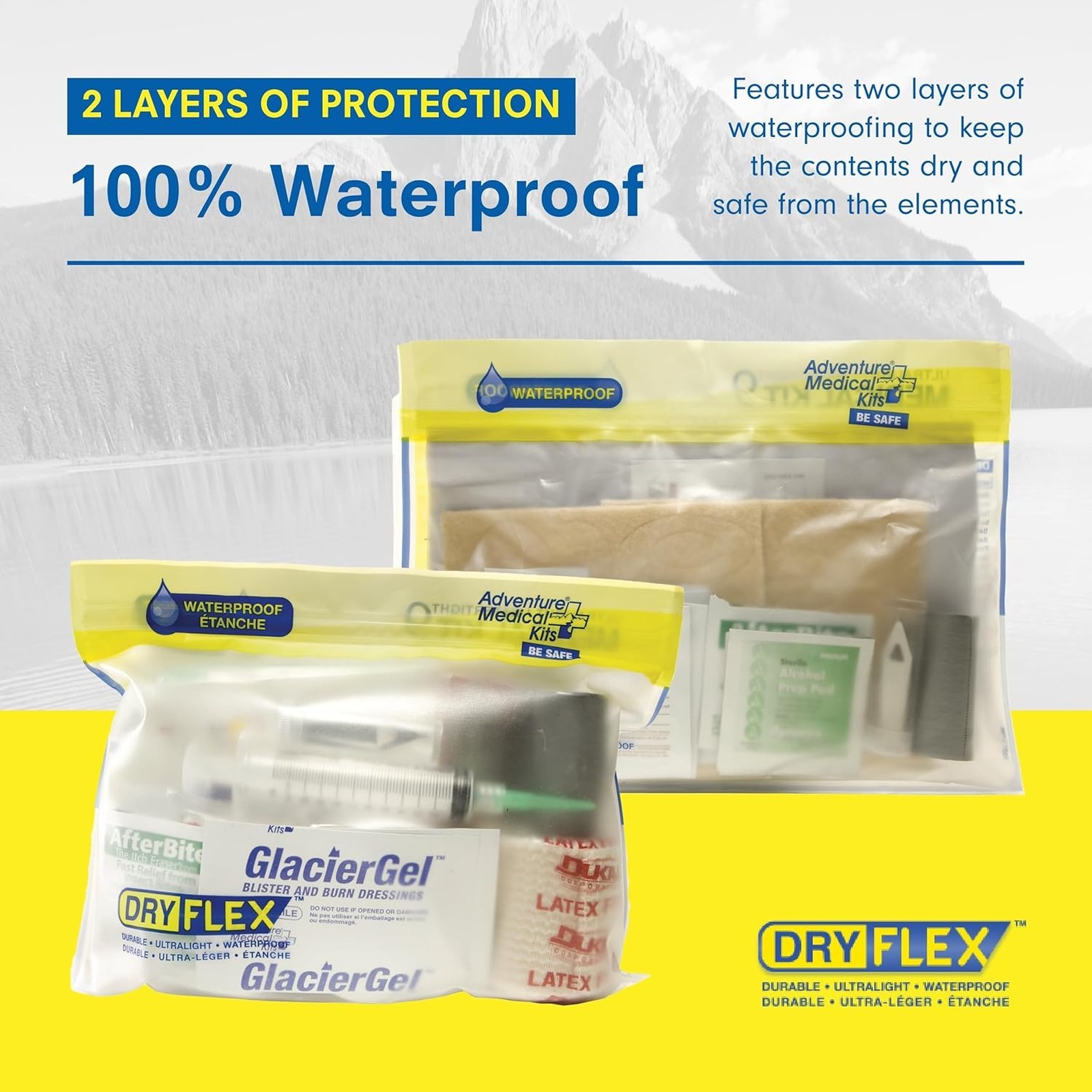 Adventure Medical Kit Ultralight Watertight Medical Kit .9 for Up to 4 People 4