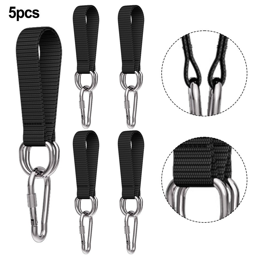 Nylon Tree Swing Straps Kit 5pcs Hanging Belts for Outdoor Fun