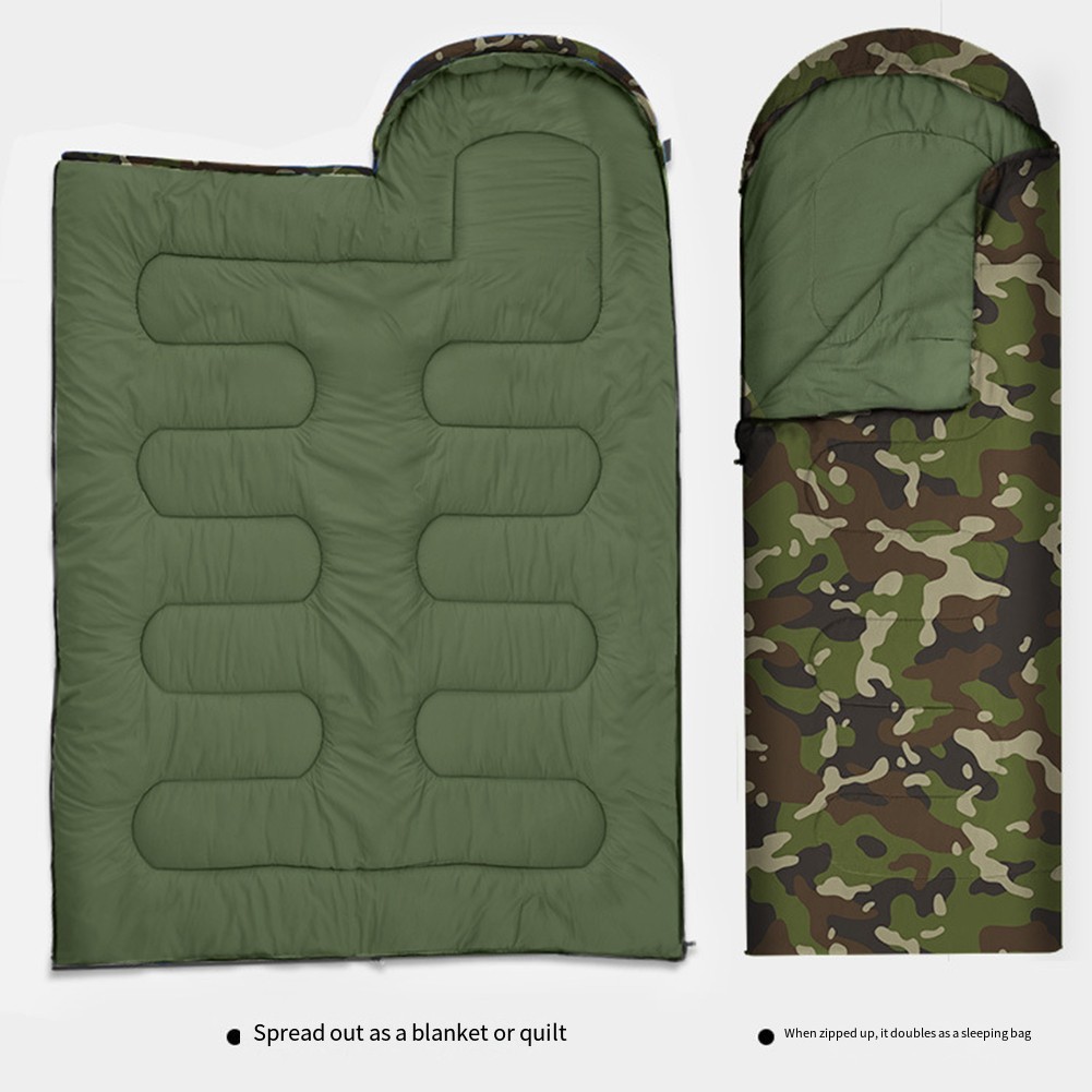 Year Round Camouflage Sleeping Bag with Insulation Against Harsh Weather