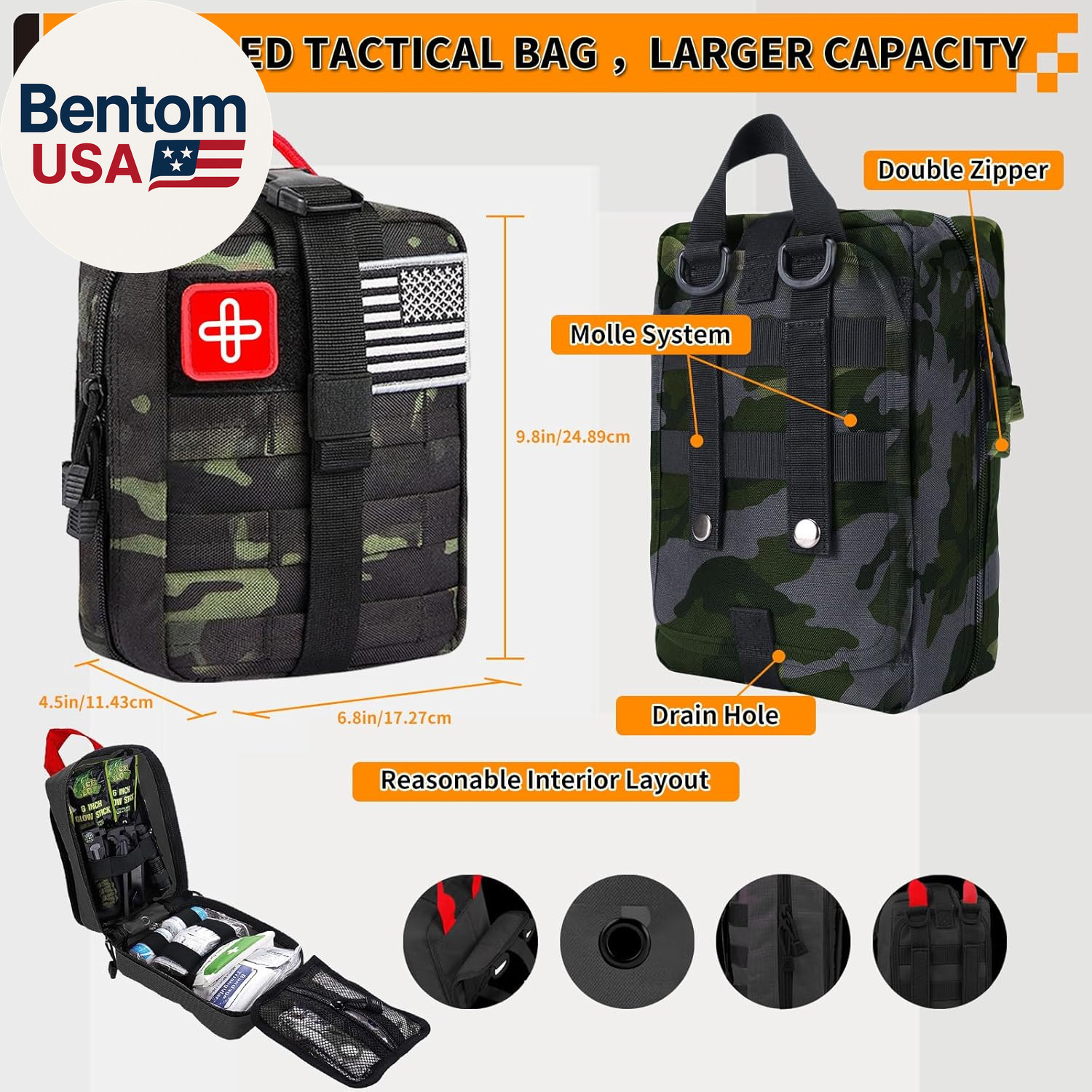 Survival Kit, Gifts for Men Women Teen Boys, 252 Pcs Survival Gear and Equipment