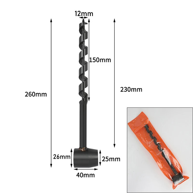 Auger Drill Bits Outdoor Survival Punch Tool Camping Bushcraft Manual Hole Maker