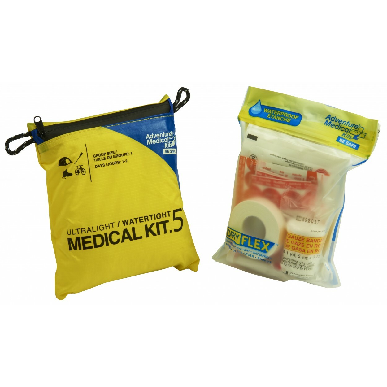 Ultralight/Watertight .5 First Aid Medical Kit Hiking, Kayaking, Skiing, Biking