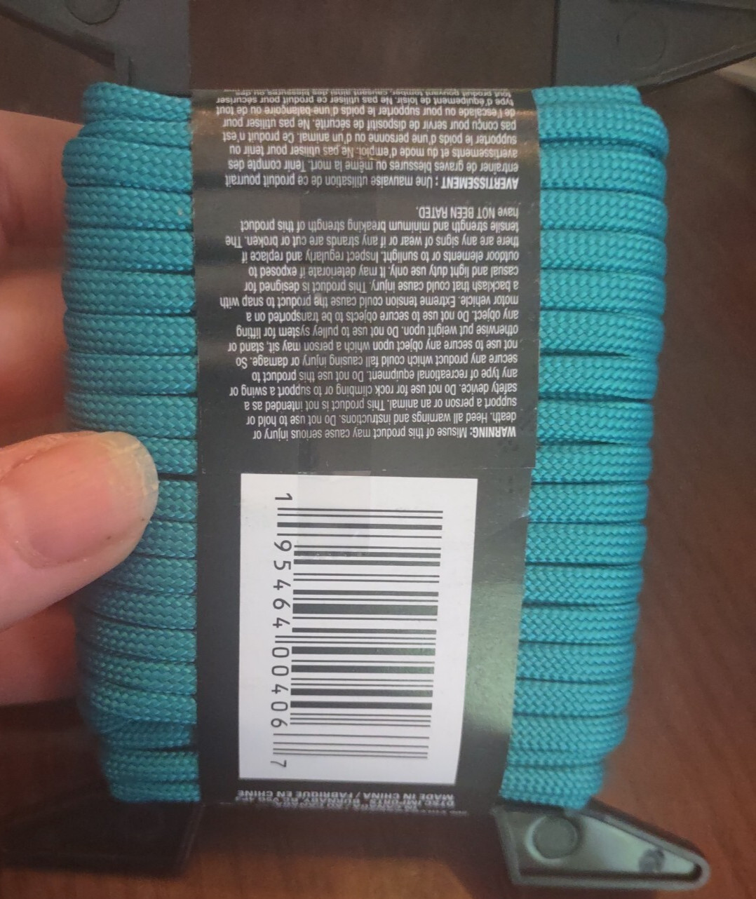 Paracord Teal 1/8 In. X 25 Ft. Winder Included