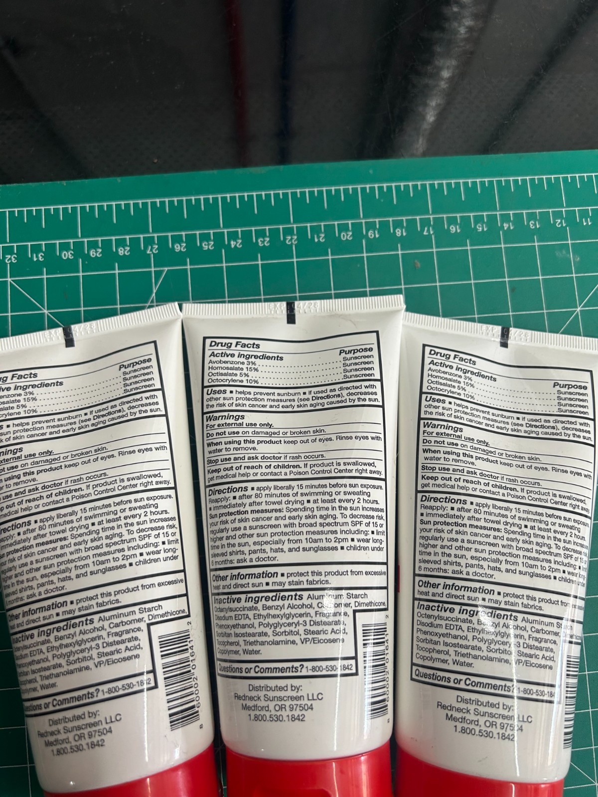 3-PACK Redneck Sunscreen Sport SPF 50 Broad Spectrum Water Resistant 6OZ LOTION