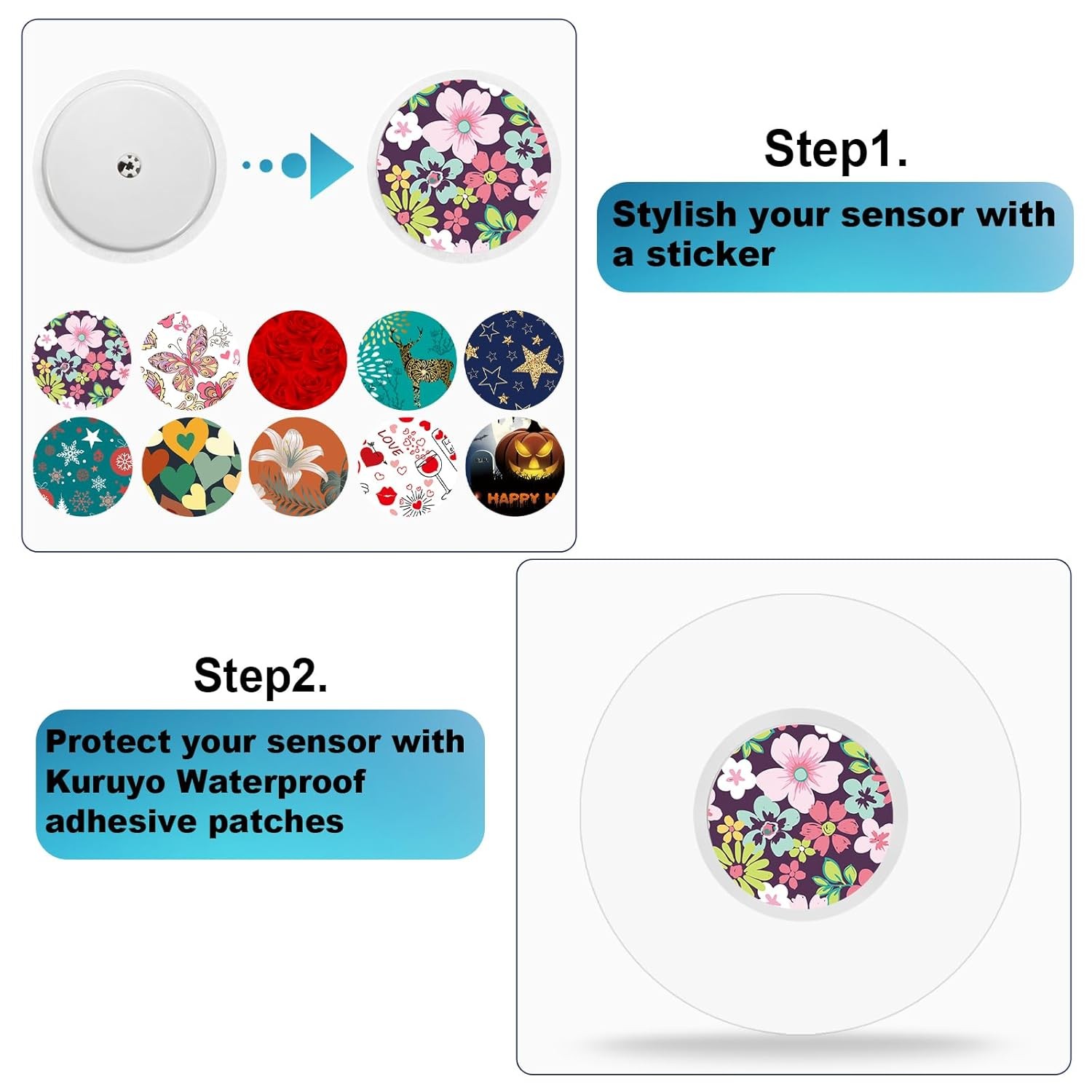 Libre 3 Plus Sensor Waterproof Adhesive Patches Covers Stickers Freestyle