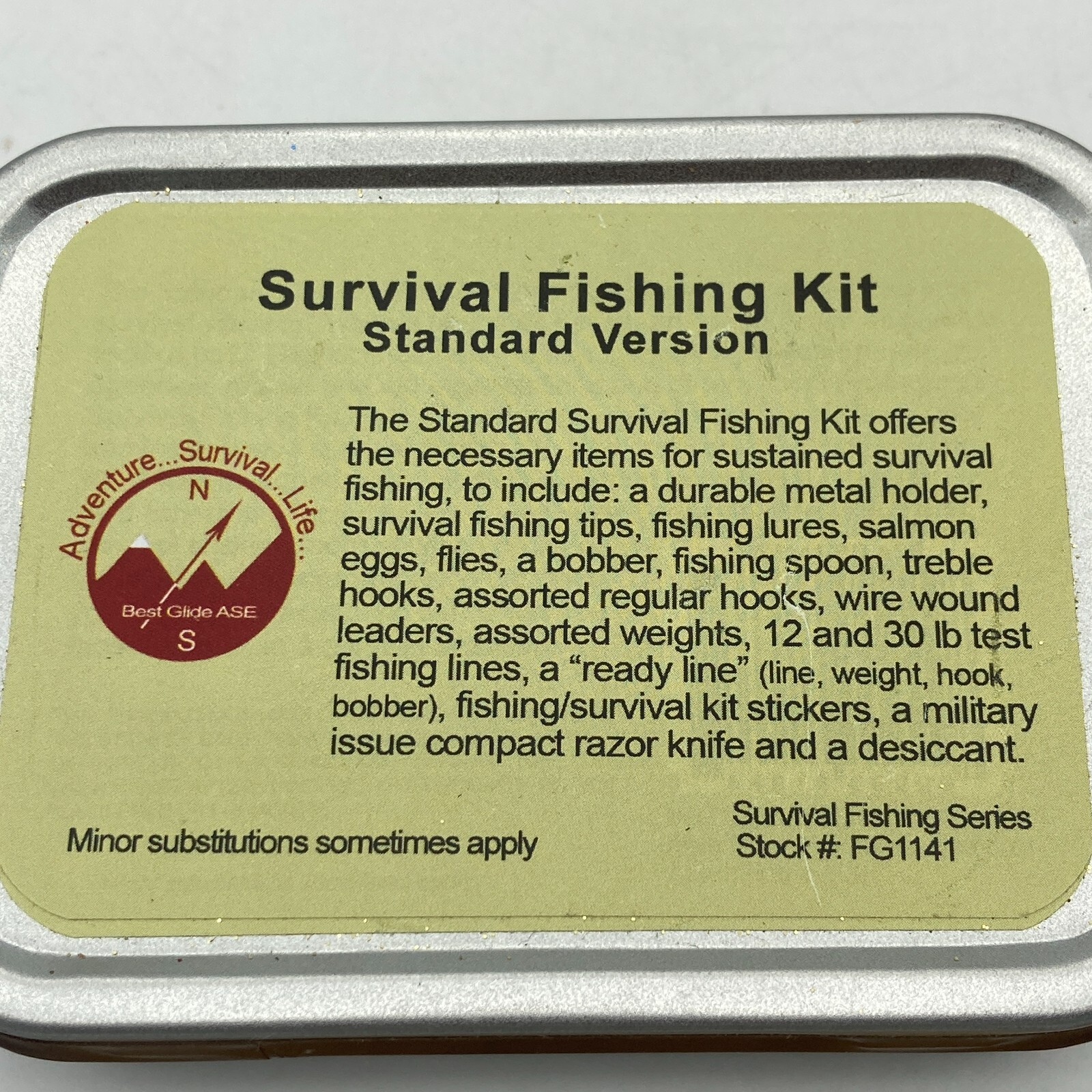 Survival Fishing Kit Standard Version Adventure Survival Life Prep NEW & SEALED