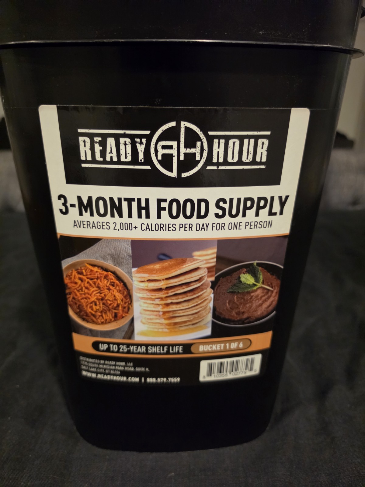 NEW! • READY HOUR 3 MONTH FOOD SUPPLY 25 year shelf life SURVIVAL KIT • BUCKET 1