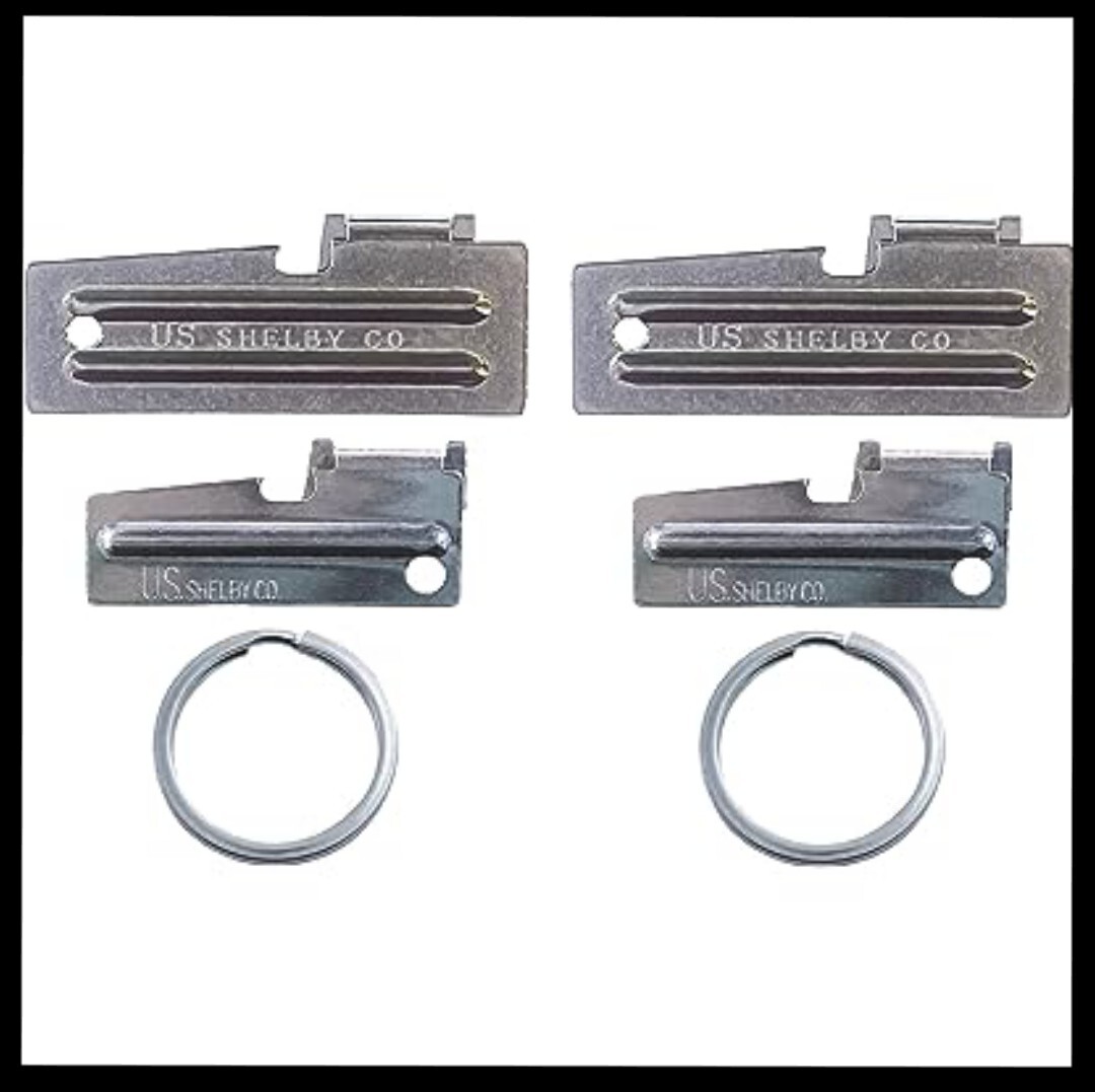 1 PC Shelby P-51 Can Opener & Keyring USA Military Camping Hiking Survival