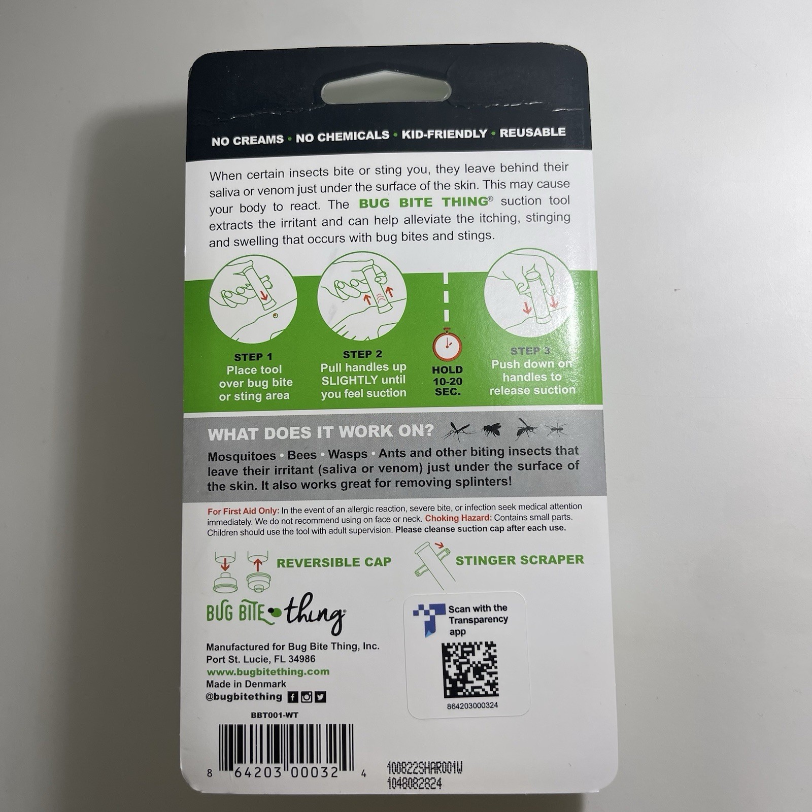 Bug Bite Thing Suction Tool Poison Remover Insect Bite and Sting – 1 Pack NEW