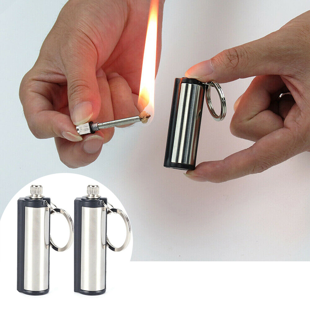 2pcs Outdoor Lighter Fire Starter Match Stick Camping Lighters Waterproof
