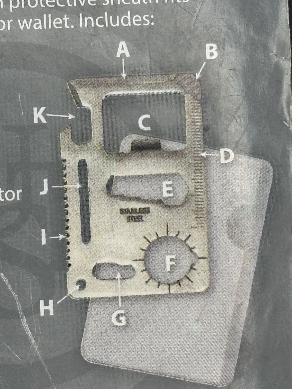 UST Pocket Sized Survival Card Tool – Multi-Tool – 11 tools