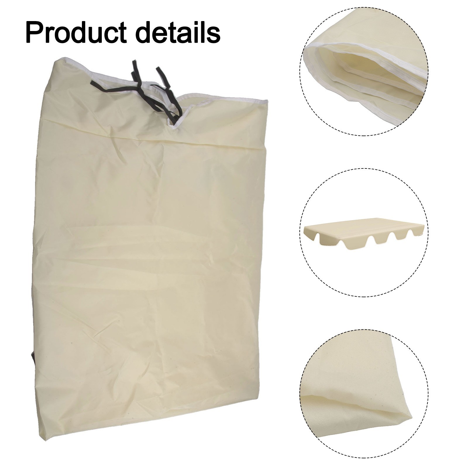 Waterproof Oxford Fabric Canopy For Garden Swing Seat Cover Two Or Three Seater