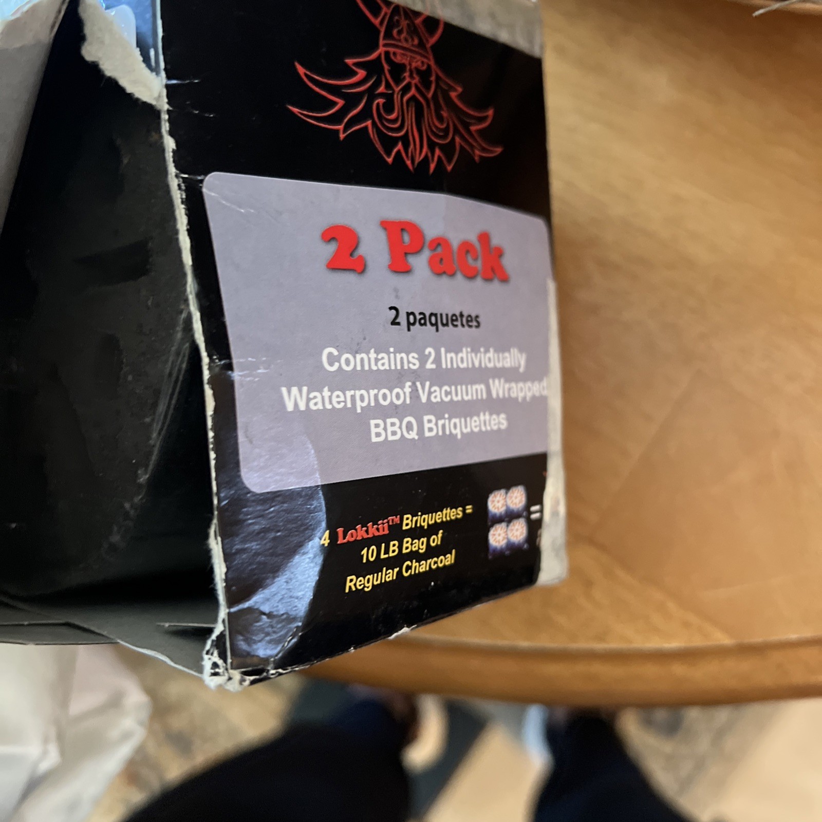 LOKKII BBQ BRIQUETTES READY TO LITE CAMPFIRES OR GRILLS Box Contains 2 Briquett