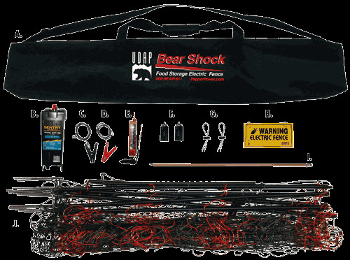 UDAP Bear Shock Food Storage Electric Fence